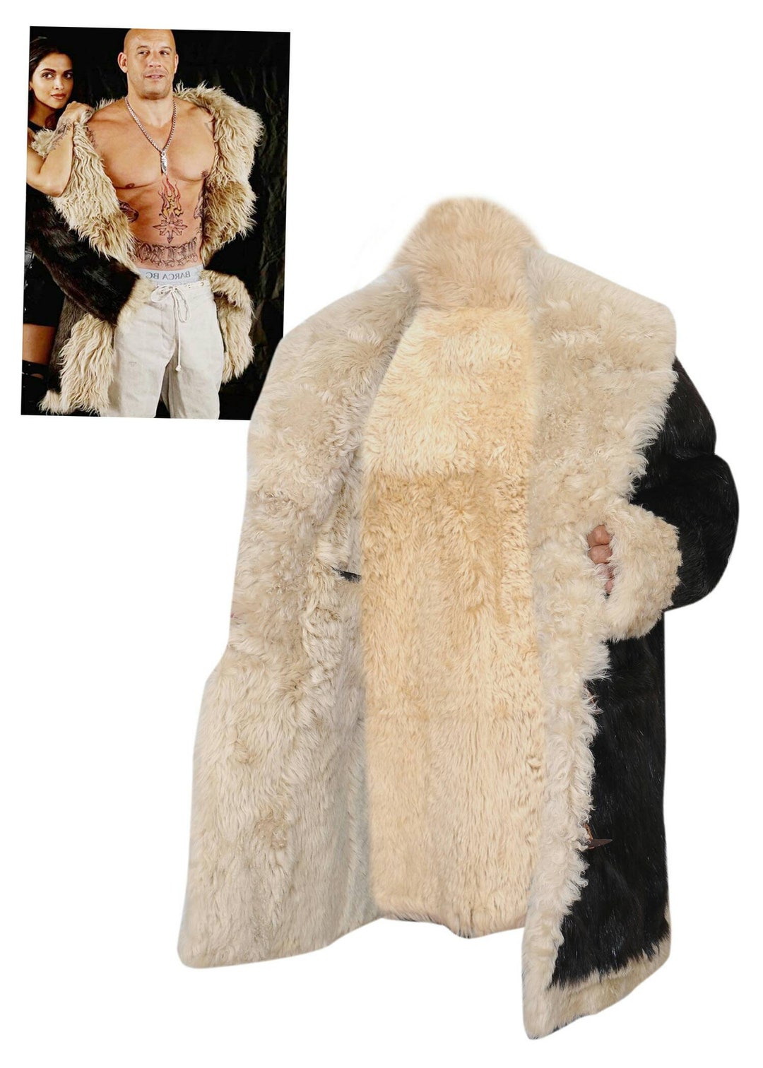 Diesel top fur coat