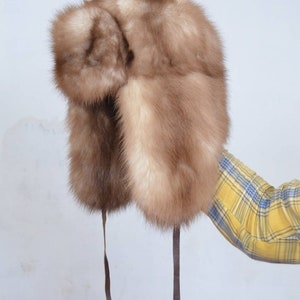 Man&#39;s real Sable Fur Hat/Cap   all sizes custom made hand made