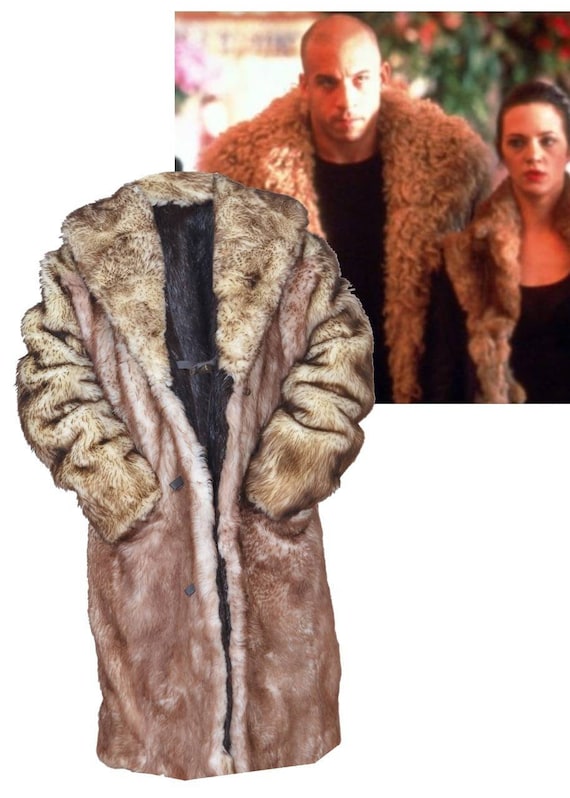 VIN DIESEL Reversible Real Nutria Fur Long Coat With Real Sheep