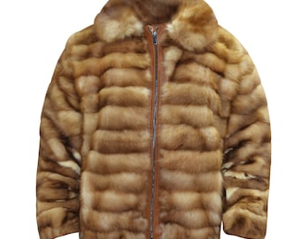 Real Russian Sable Fur B3 Bomber Coat all sizes & custom styles for men's women's made by me with fresh pelt of Sable