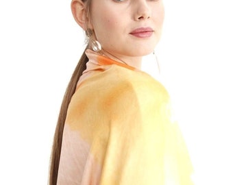 Silk Shawl, Hand stitched, TERRA Collection