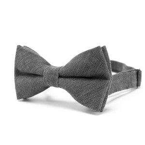 Mens Dark Gray BowTie,Wedding Gray BowTie,Wedding Bowtie for Groom,BowTie for Best mens,Groomsmens Gift,Husband Gift,Mens Birthday BowTie