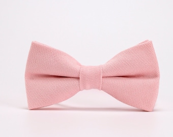 Pink BowTie,Light Pink Bowtie,Tender Pink BowTie,Blush Light Pink BowTie,Bow Tie For Men,Groomsmen Bow Tie,Wedding BowTie,Mens Birthday Gift