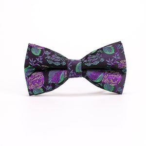 Rose Flower Bow Tie,Mens Floral Bow Tie,Bow Tie for Men,Wedding Flower Bow Tie,Groom Bow Tie,Groomsmen Bow Tie,Husband Gift,Gift for Him