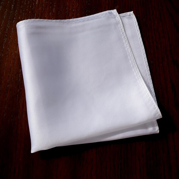 Pochette De Costume Homme En Soie - Carreau Uni - Mariage - Bordeaux - Neuf