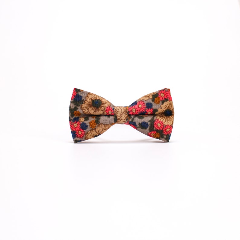 Floral Bow Tie.Mens Floral Bow Tie,Women/'s Floral Bow tie,Floral Wedding Bow Tie,Gray BowTie,Burgundy Red BowTie,Navy BowTie,BowTie For Boys