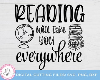 Download Reading Quote Svg Etsy
