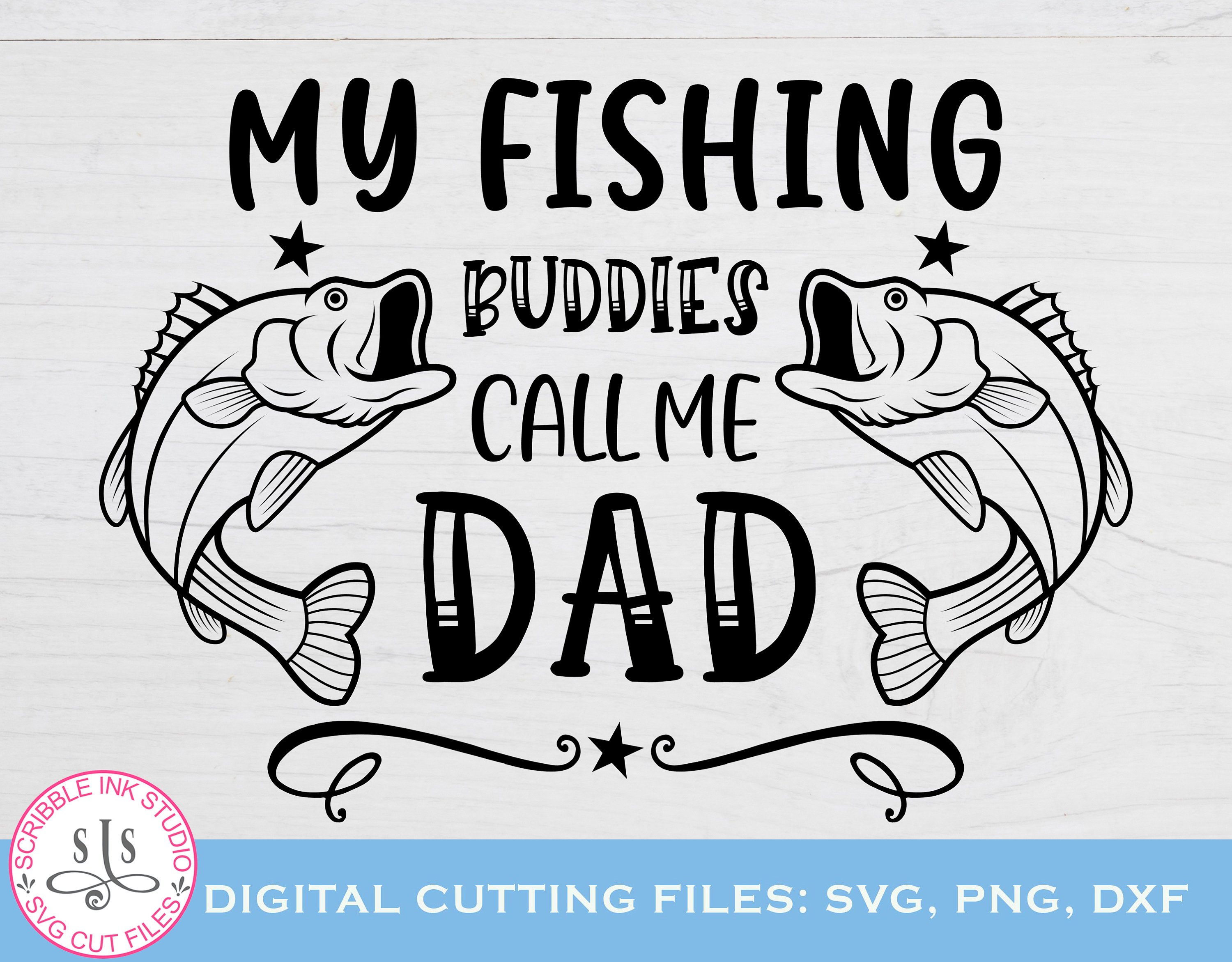 Download My Fishing Buddies Call Me Dad Svg Fathers Day Shirt Fishing Etsy