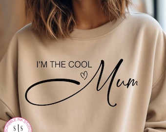 Jestem fajną mamą Svg, Życie mamy Svg, Zabawna mama Svg, Projekt na dzień matki Svg, Prezent na dzień matki Svg, Powiedzenia mamy Svg, Popularna mama Svg