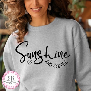 Sunshine and Coffee svg, Coffee lover svg, Summer shirt svg, Vacation svg, Coffee shirt svg, Women shirt svg, Coffee Svg