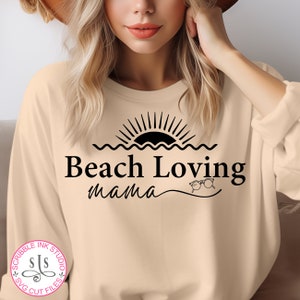 Beach loving mama Svg, Beach Svg, Summer vibes Svg, Hello Summer Svg, Welcome Summer Svg, Beach days Svg, Hot Summer Svg, Summer Vacation