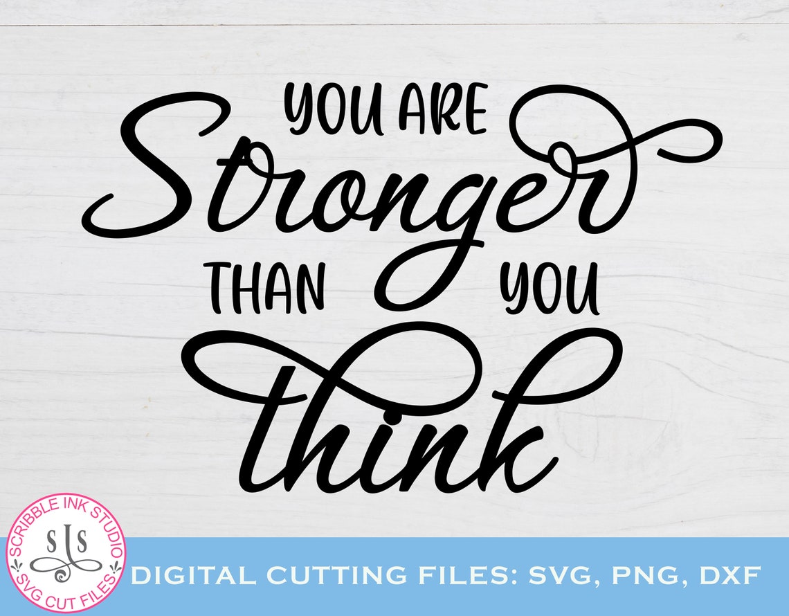 Je bent sterker dan je denkt SVG Cut File Mental Health Etsy België