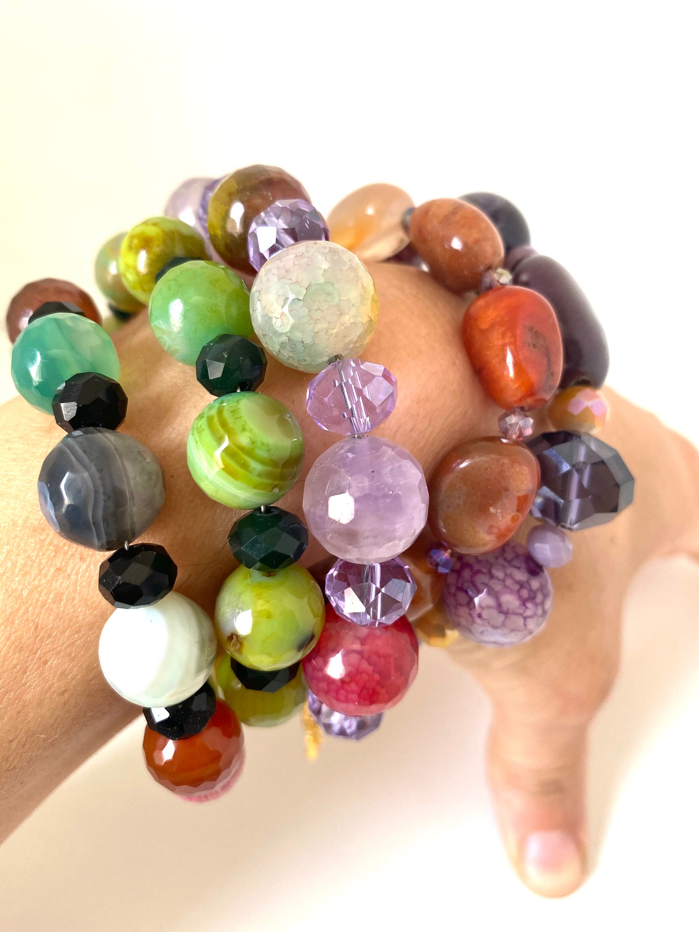 Collana Squisita Con Perline Di Pietra Preziosa Rotonda Multicolore 4 Mm - Lunghezza 16-36 Pollici AAA
