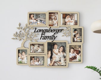 FAMILY TREE COLLAGE frame (8 opening) 4x6/4x4 photos by Malden® - Picture  Frames, Photo Albums, Personalized and Engraved Digital Photo Gifts -  SendAFrame