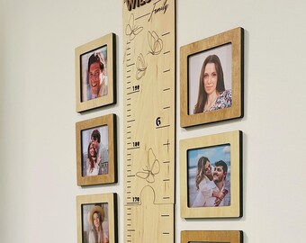 Picture Frames for Wooden Growth Chart | Kids Photo Frames 4x4 inches