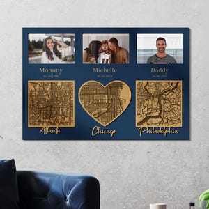 Personalisiertes 1. Muttertagsgeschenk: Bilderrahmen Familiencollage Kundenspezifische Neugeborenenfotogalerie - Geschenk vom Mann für Frau Mama, um Geschenke zu sein