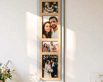 Custom Photo Timeline Collage – Personalized Memory Picture Frame for Family, Couples & Anniversary