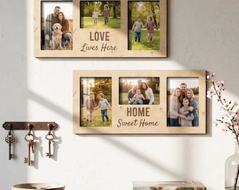 Custom Photo Collage Frame – Personalized Memory Display for Family Photos, Milestones & Special Moments