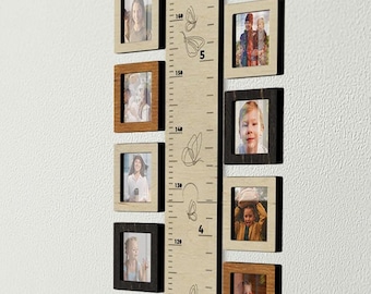 Picture frame for Wooden Kids growth Ruler | Photo frames for Children's height chart | 4x4 inches