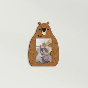 Personlig fotoram för bebisar Barnfotoram Barnrumsdekor Babyshowerpresent 4x6 träram Anpassat familjefoto Nyföddpresent Pine