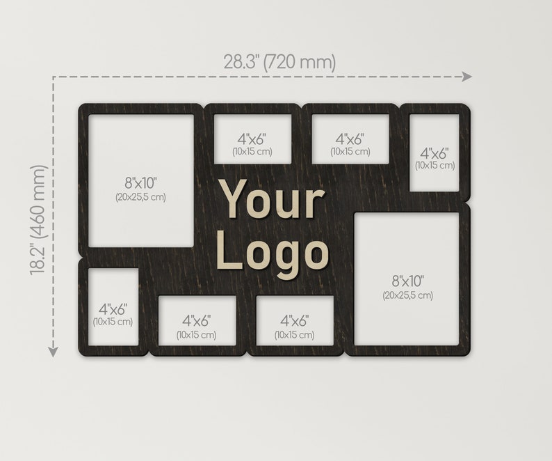 Custom Photo Frame for Business Logo Personalized Office Wall Decor ...