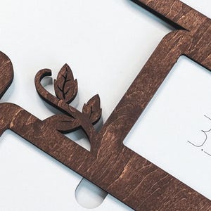 Frame picture frames wall photo M-size Family tree collage Collage picture frame Bilderrahmen collage Photo collage frame Wooden family tree image 10