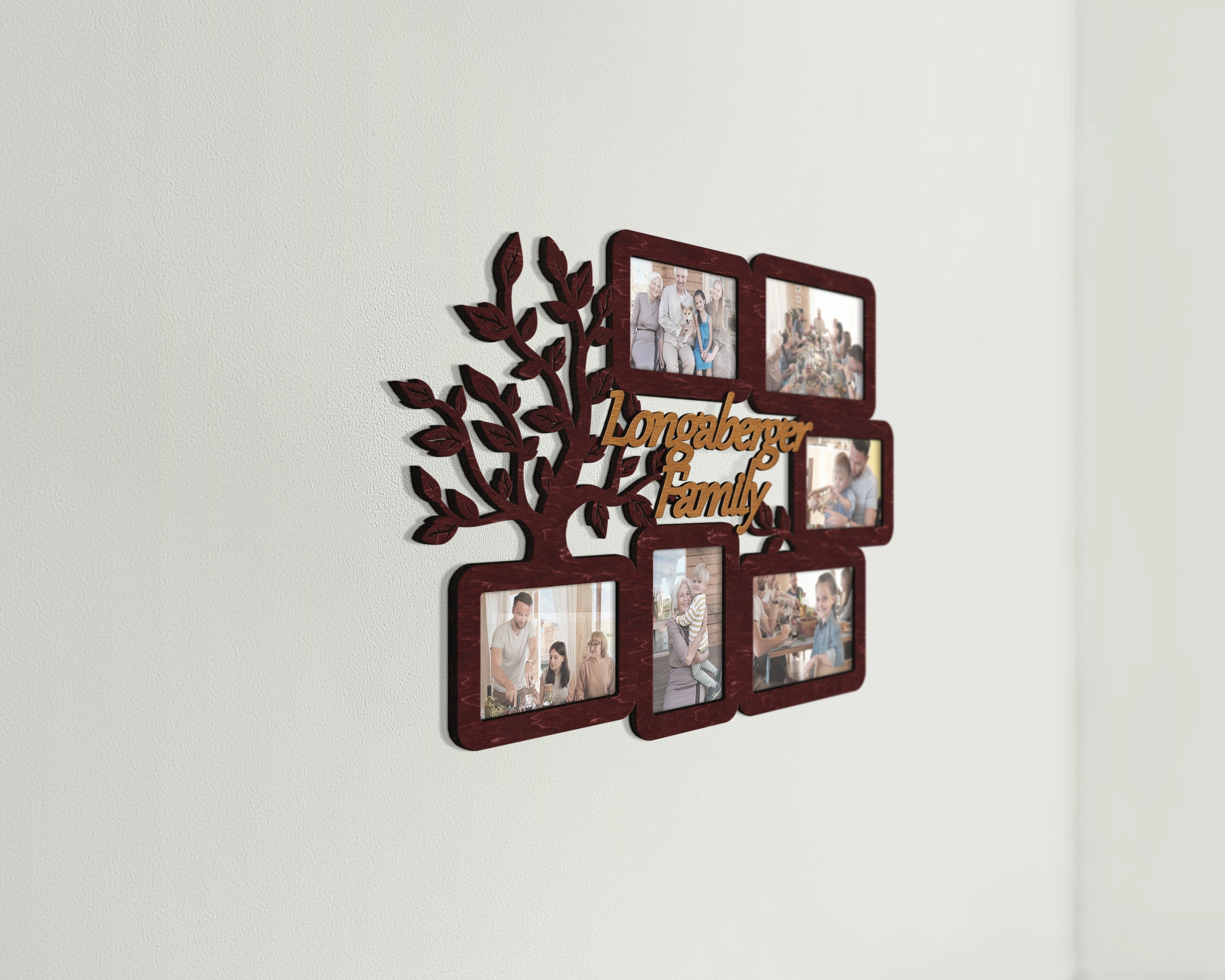 Picture Frame Collage Family Tree Photo Frame Msize Picture Etsy
