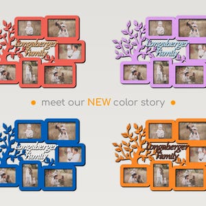 Frame picture frames wall photo M-size Family tree collage Collage picture frame Bilderrahmen collage Photo collage frame Wooden family tree