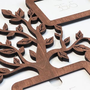 Frame picture frames wall photo M-size Family tree collage Collage picture frame Bilderrahmen collage Photo collage frame Wooden family tree image 11