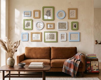 Family Photo Collage Set – Extra Large 15-Piece Gallery Wall Frames, Overgrown Decor