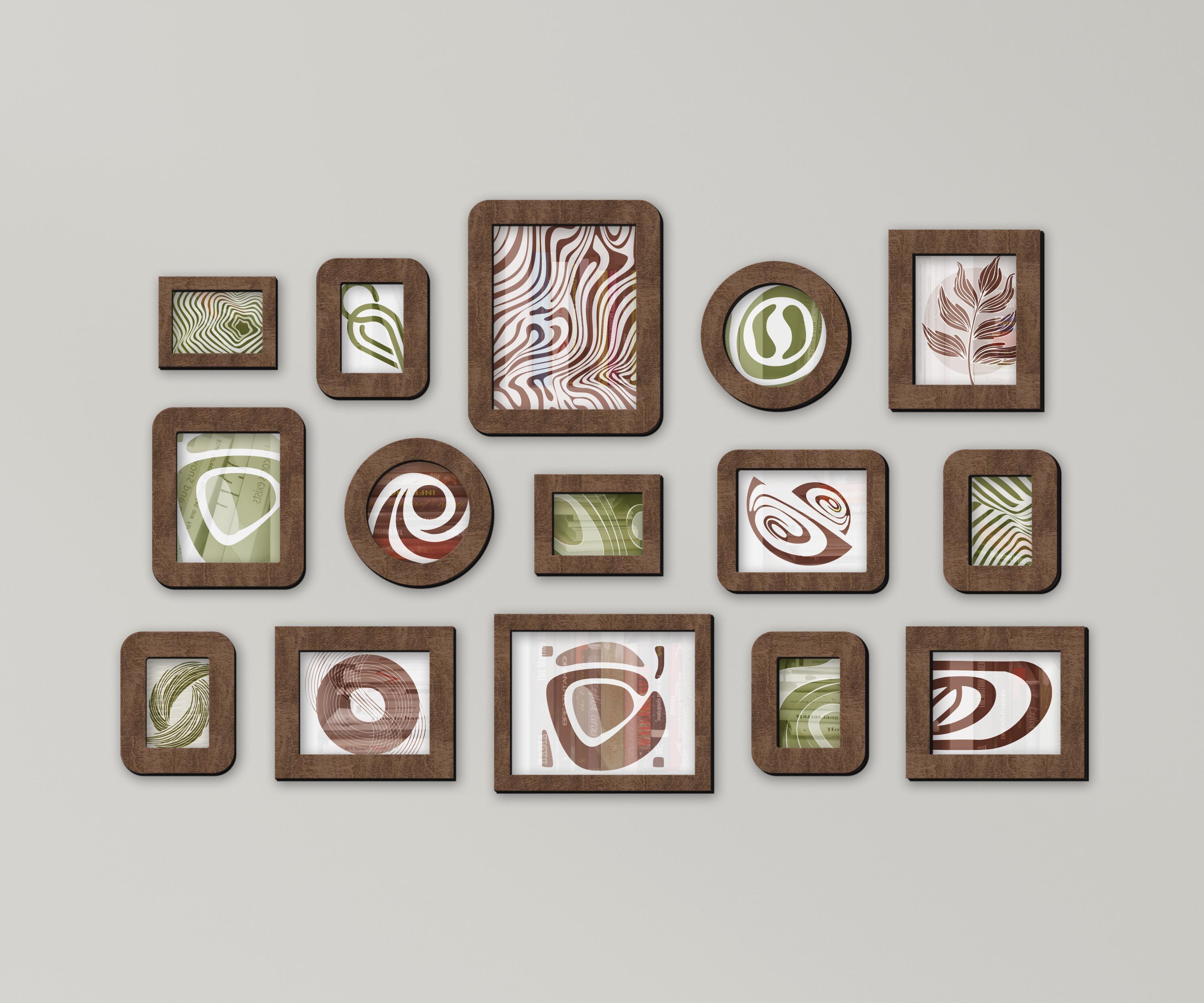 Polymill Library Frame Reading Room Gallery Wall Frame Set – Custom Large Picture Frames for ...