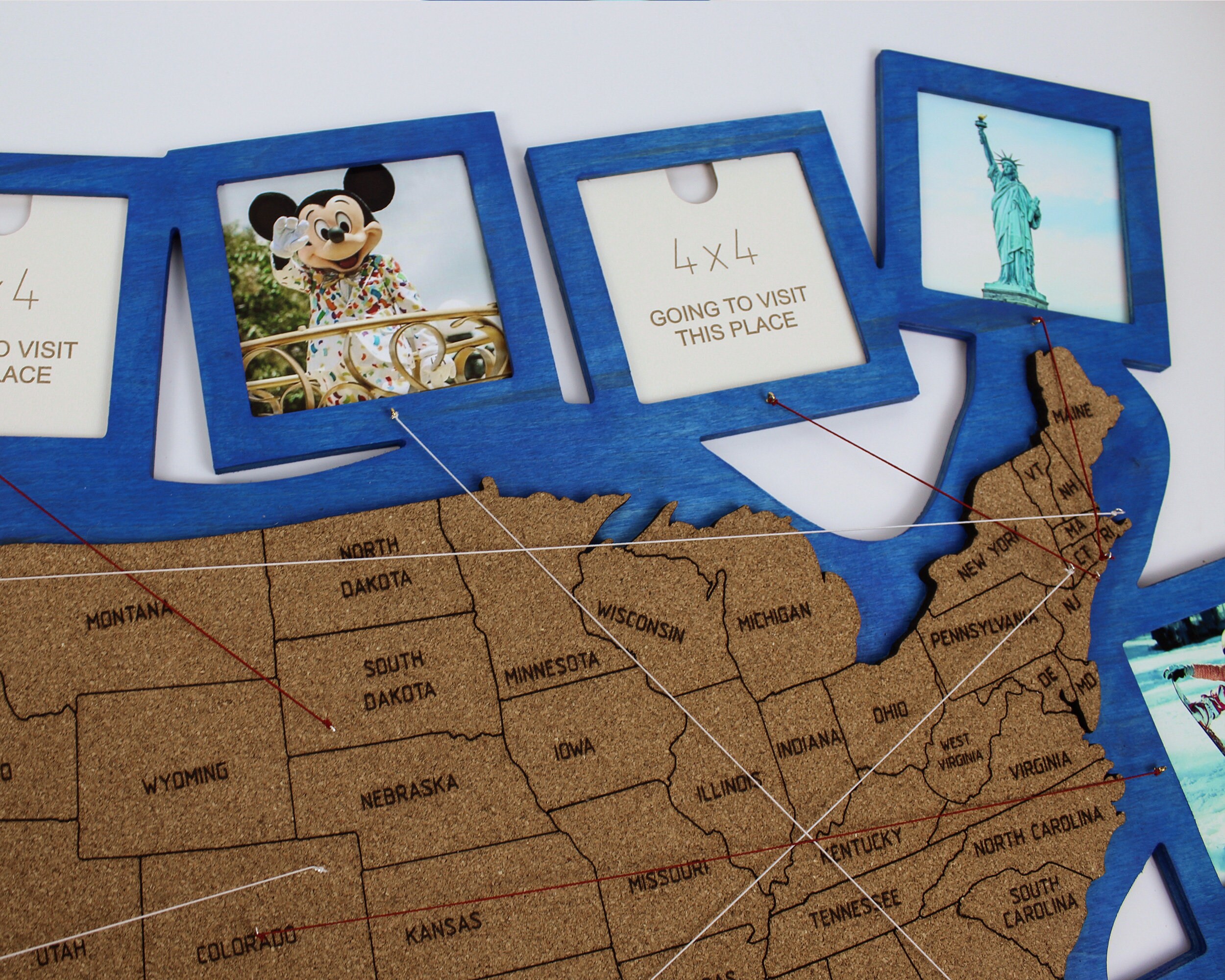 Picture Frames Collage Blue Collage Kit Photo Collage Kit Etsy