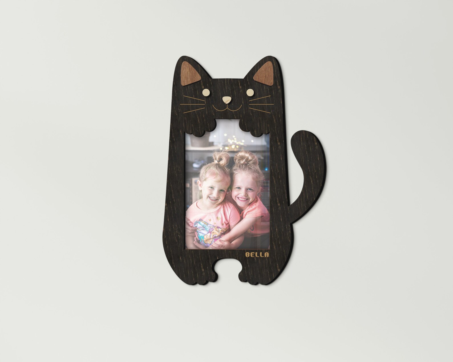 Mini Cat Picture Frame Personalized Cat 4x6 Picture Frame Cute Kitty Photo Frame Kids Room ...