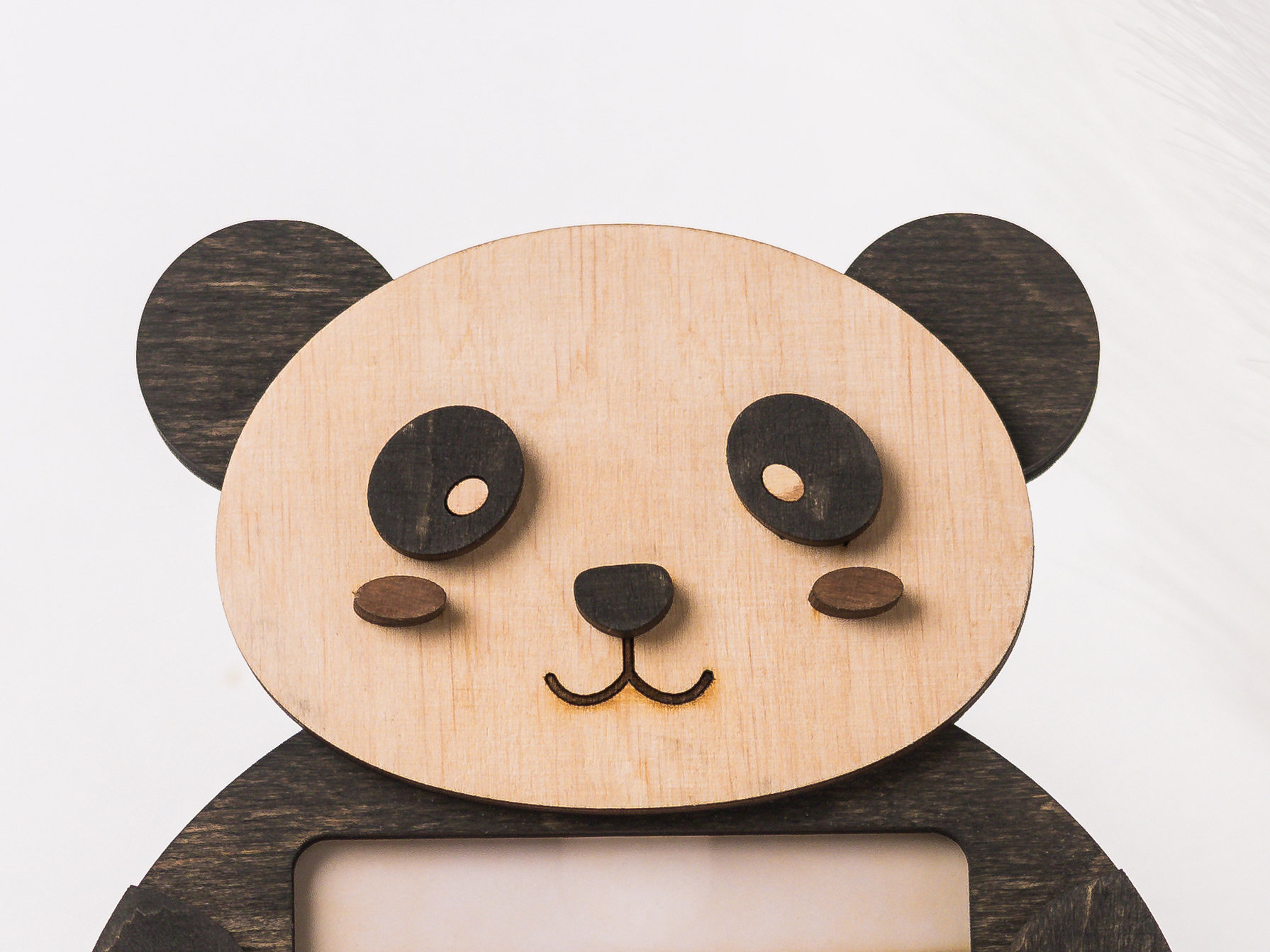 Personalized Panda Picture Frame Nursery Decor Animal Wall Art Small ...