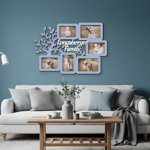 Frame picture frames wall photo M-size Family tree collage Collage picture frame Bilderrahmen collage Photo collage frame Wooden family tree