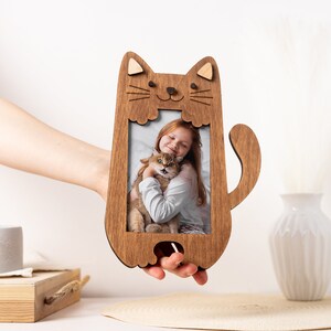 Mini Cat Picture Frame Personalized Cat Picture Frame Peeking Cat Design International Womens ...