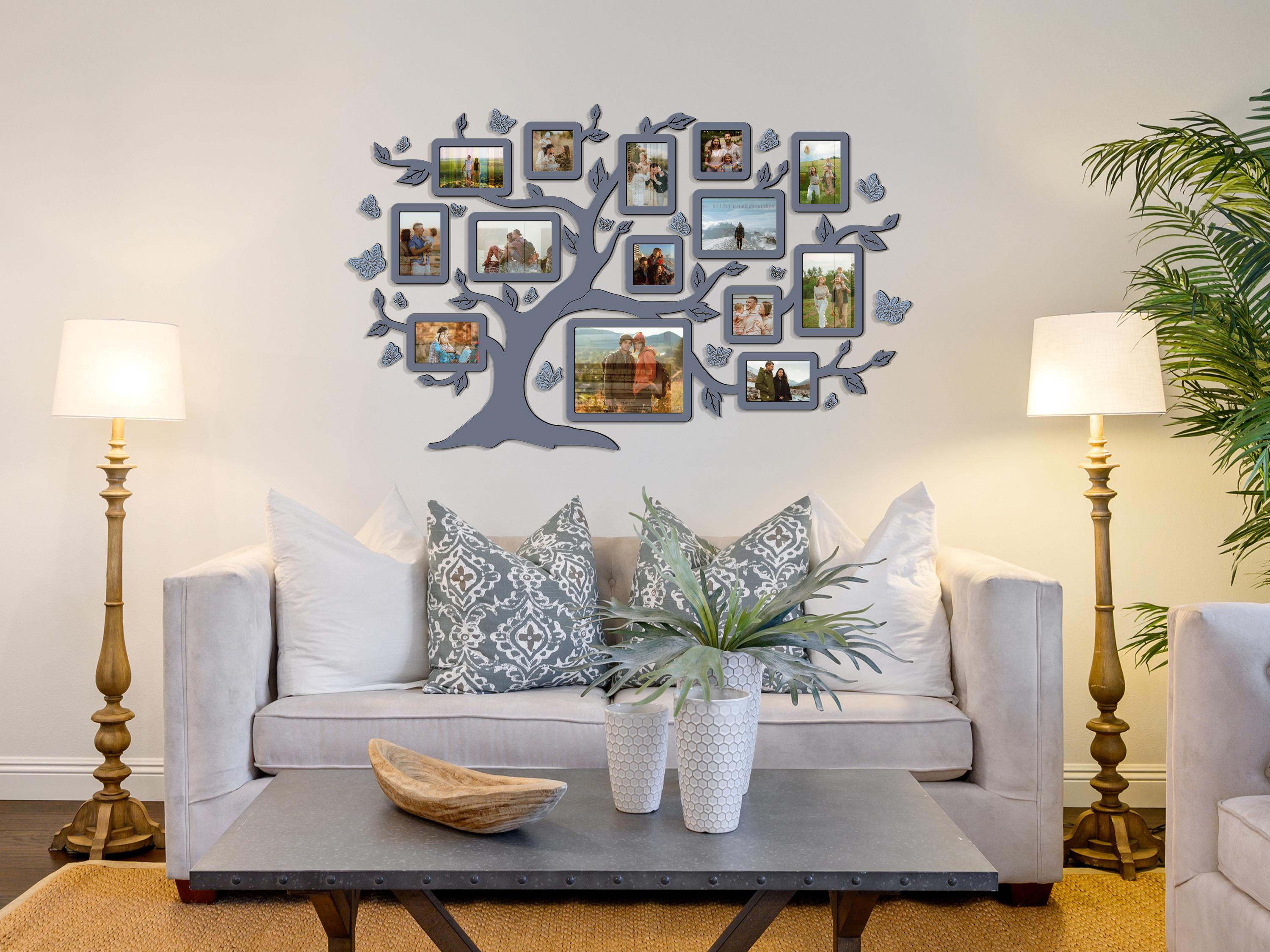 Big Family Tree – Personalized Genealogy Picture Frame, Generations ...
