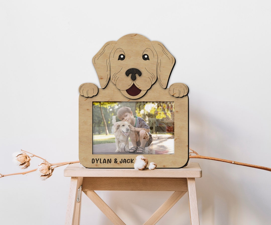 Custom Golden Retriever Frame Personalized Home Decor for Dog Moms ...