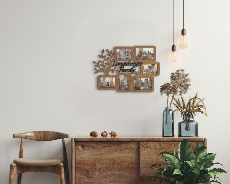 Frame picture frames wall photo M-size Family tree collage Collage picture frame Bilderrahmen collage Photo collage frame Wooden family tree