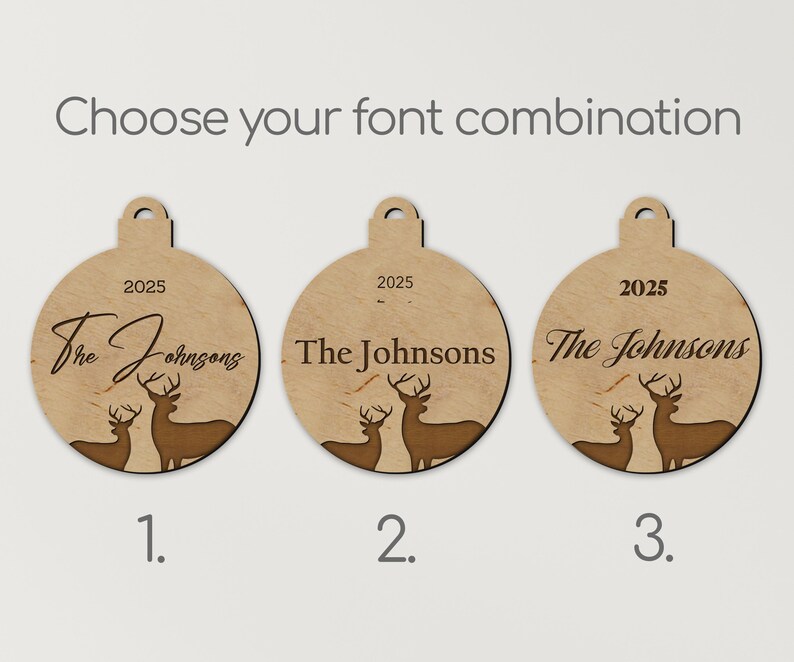 Personalized Christmas Tree Ornaments Couple's First Christmas Custom