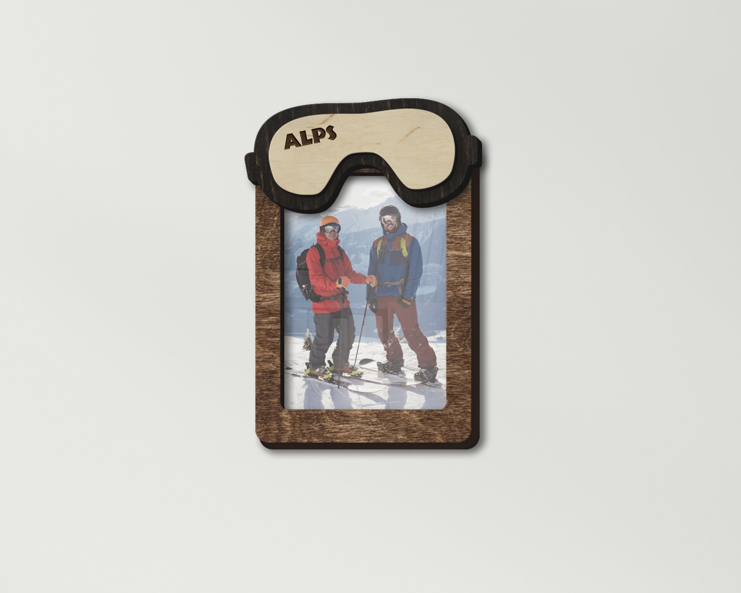 Snowboard Frame Personalized Ski Mask Photo Frame Custom Picture Frame Ski Lover Gift ...