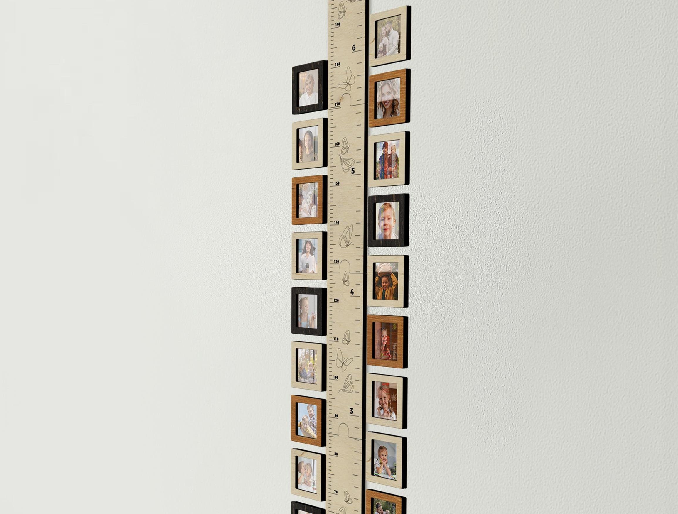 Picture frame for Wooden Kids growth Ruler Photo frames
