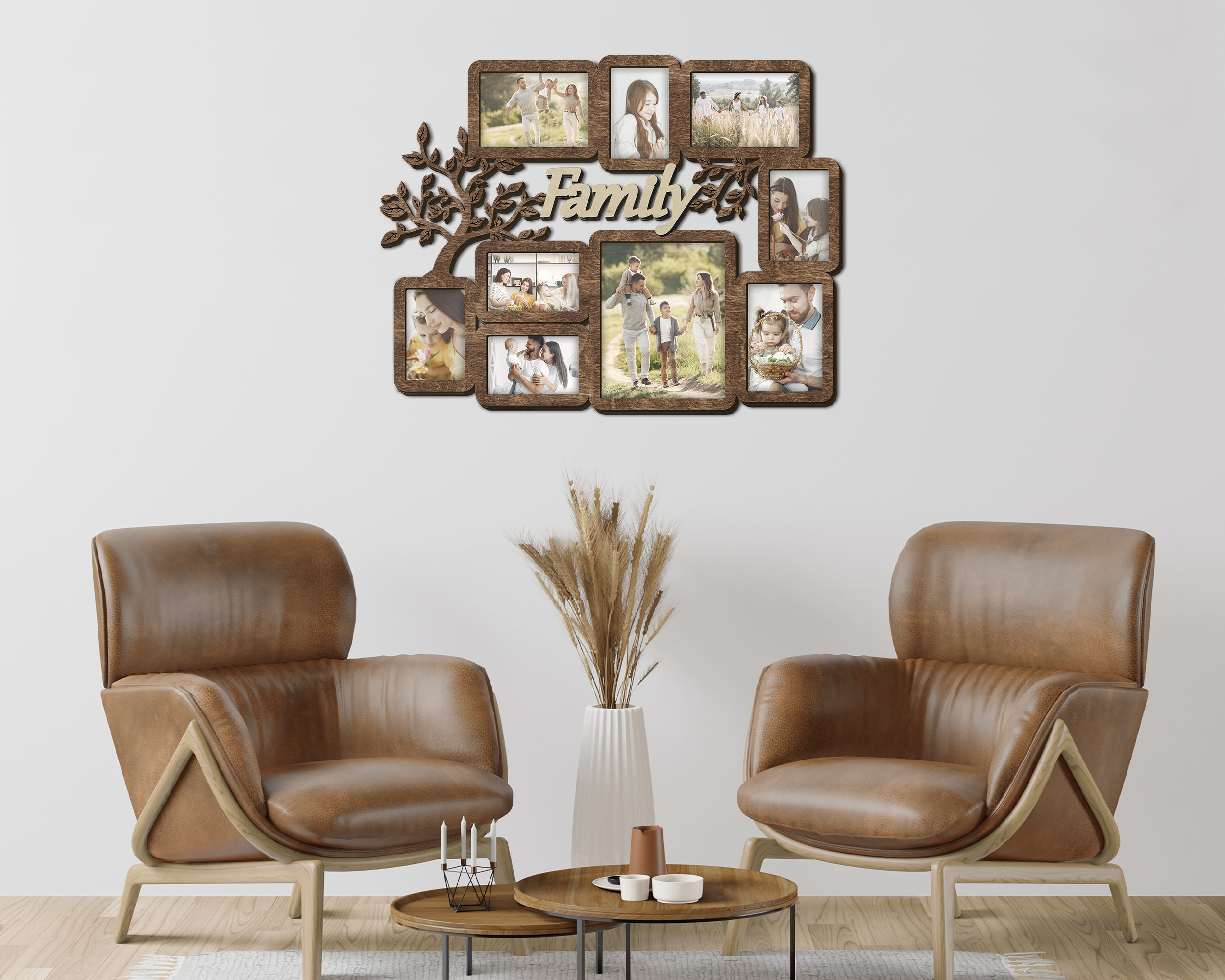 Family Picture Frame Collage Multi Photo Frame Family Sign 4x6 Etsy