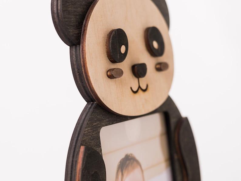 Personalized Panda Photo Frame - Custom Kids Room Decor, Christmas Gift ...