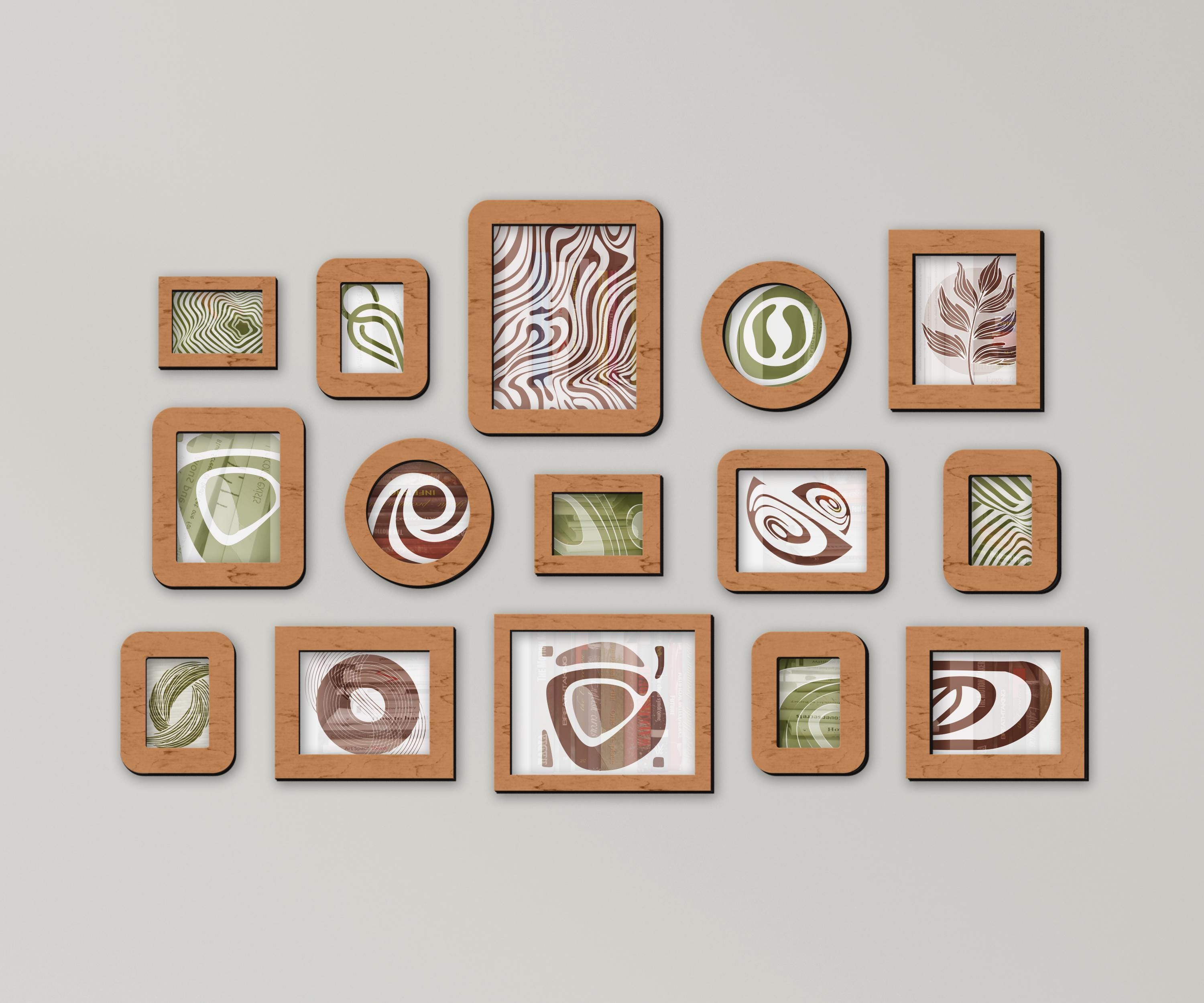 Bookworm Frame Reading Room Gallery Wall Frame Set – Custom Large Picture Frames for ...