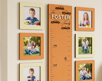 Personalized Kids Growth Chart – Wooden Height Ruler, Nursery Wall Decor, Baby & Kids Gift