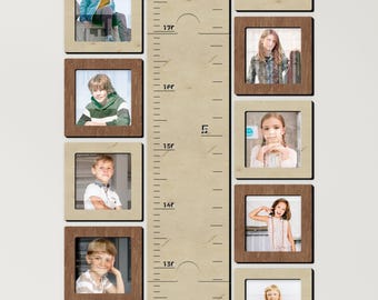 Picture frame for Wooden Kids growth Ruler | Photo frames for Children's height chart | 4x4 inches