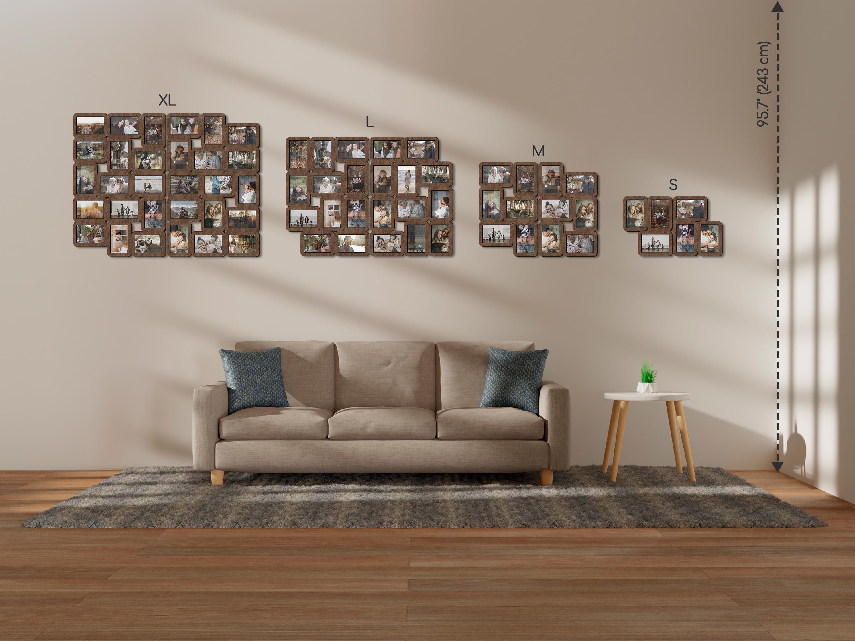 Big Family Picture Frame Collage Wall Mounted Photo Collage Multiple ...