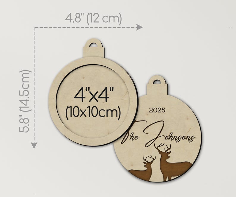 Personalized Christmas Tree Ornaments Couple's First Christmas Custom