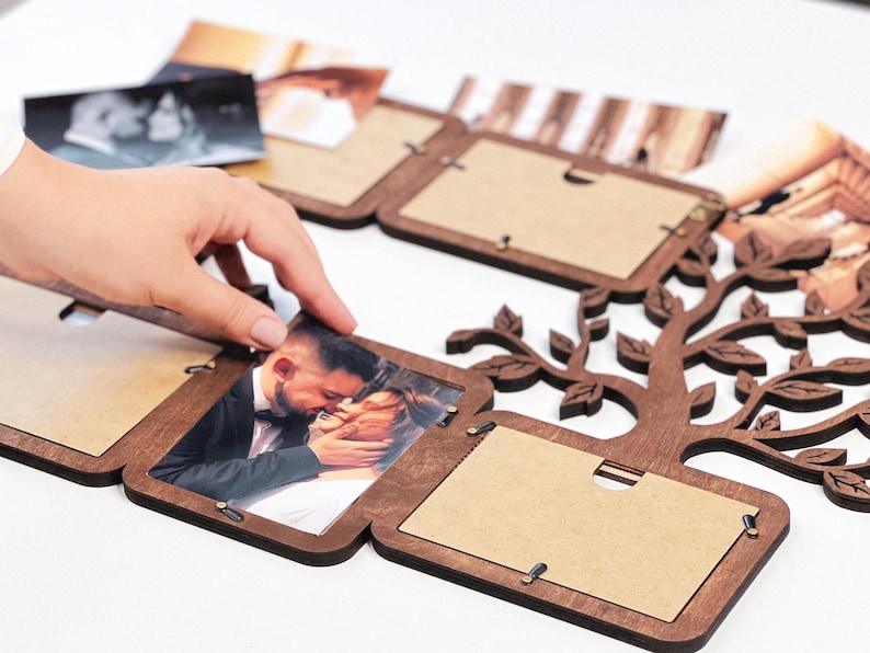 Frame picture frames wall photo M-size Family tree collage Collage picture frame Bilderrahmen collage Photo collage frame Wooden family tree